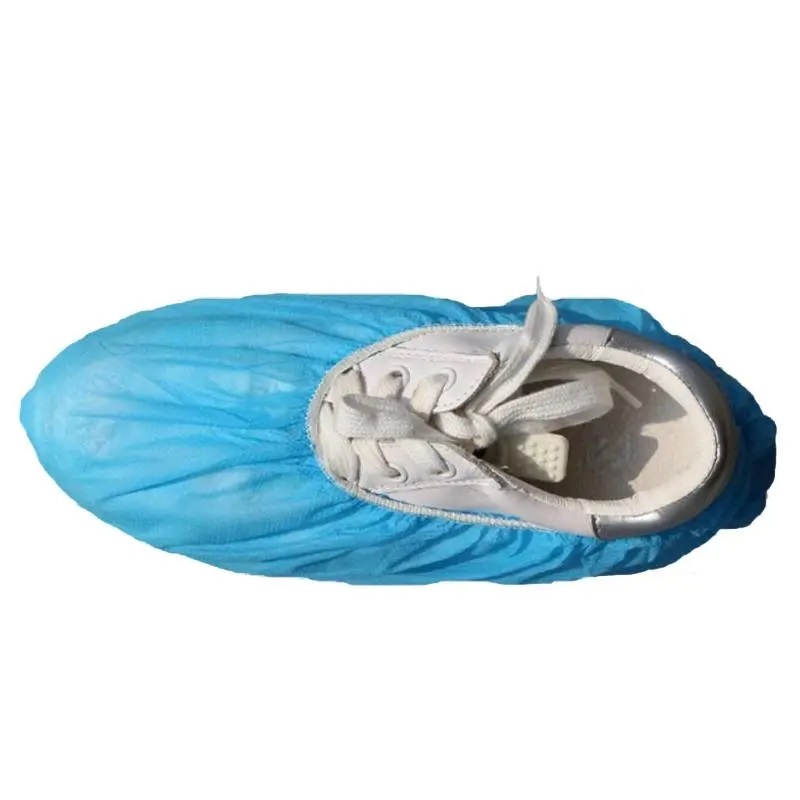 Breathable freely stretchable Non woven Waterproof Shoe Covers with elastic rubber bands, EO Fab.jpg