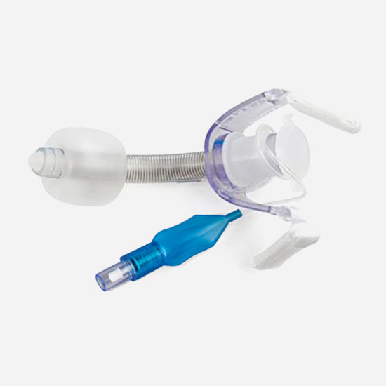 Cuffed Tracheostomy Tube with inner cannula, Reinforced endotracheal intubation catheter with evacuation lumen 1.jpg