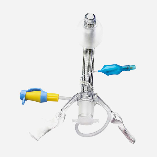 Cuffed Tracheostomy Tube with inner cannula, Reinforced endotracheal intubation catheter with evacuation lumen 4.jpg