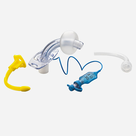 Cuffed Tracheostomy Tube with inner cannula, Reinforced endotracheal intubation catheter with evacuation lumen 2.jpg