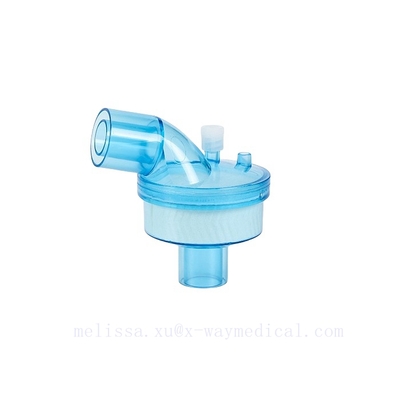 HME Inflected Anesthesia Air filter, Elbow Heat and moisture exchangers and filters for ventilator