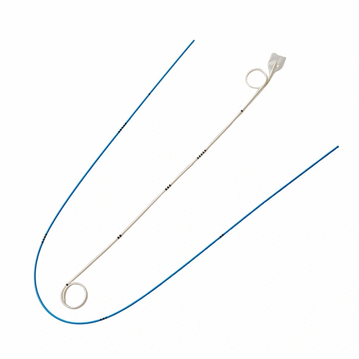 Anti-Reflux double J Stent, cured Pediatric pigtail drainage catheter.jpg