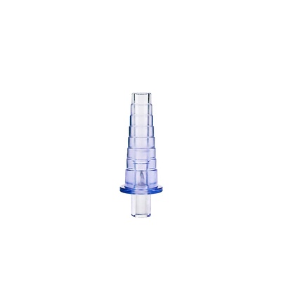 Medical Cone Pagoda Shape Luer Lock Irrigation Flushing Pipe Joint Adapter, Conicalness Flush Tubing Connector