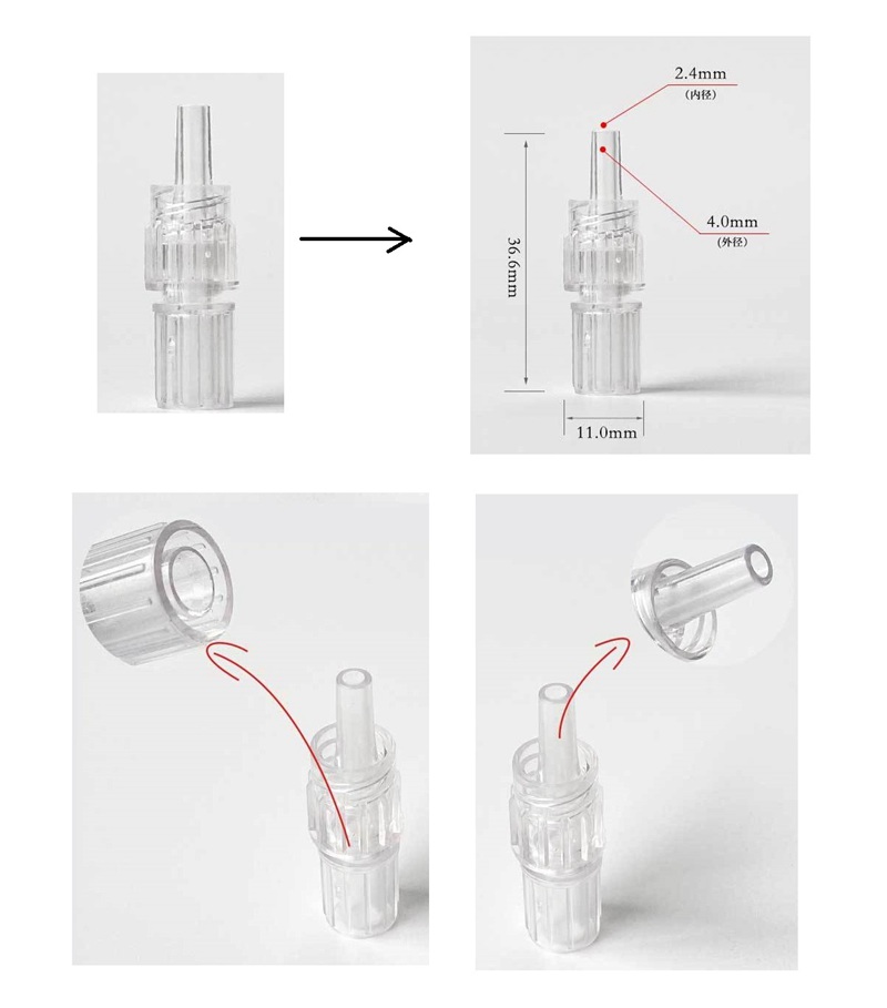 Rotary male luer connector for 4.0mm 4mm tube, Spin rotatable male-luer lock adapter 3.jpg