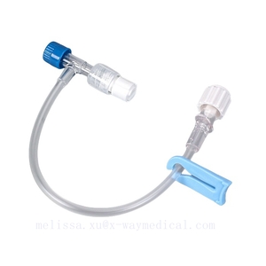 T connector IV infusion connection tubing, repeated injection extension female male luer lock tube