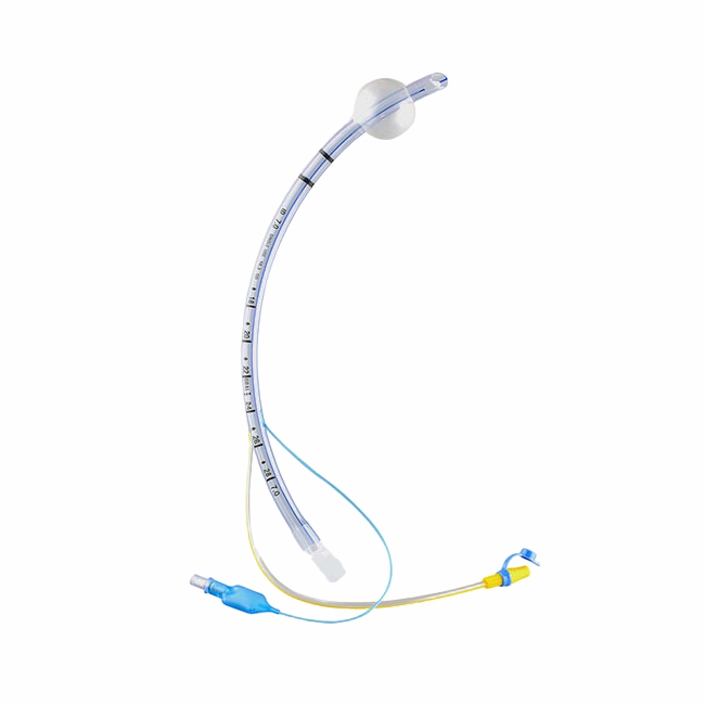 Cuffed endotracheal tube with stylet, tracheal catheter with evacuation lumen.jpg