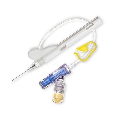 Safety Positive Pressure IV infusion Catheter Needle, Clinical DEHP free injection cannula with wing