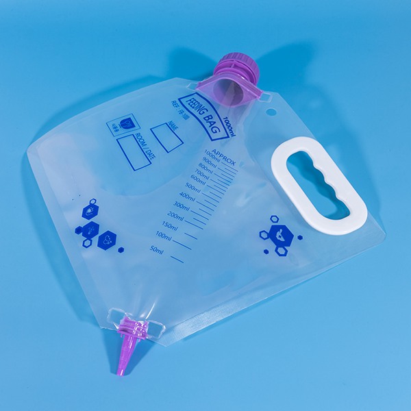 500ml portable infusion nutrition liquid feeding bag, 1000ml PP solution drinking water storage Nutritional supplement collectors with handle.jpg