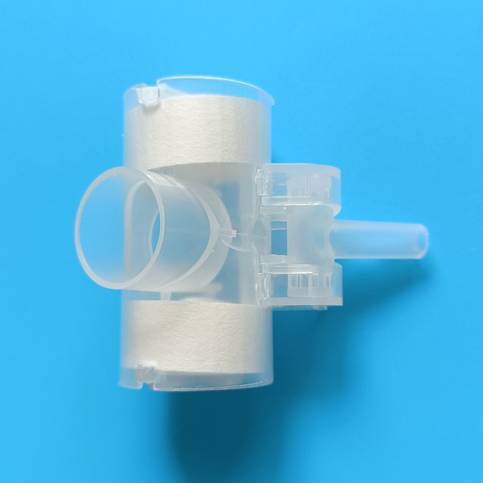Tracheal catheter cannula Gas HME filter with oxygen port, mumidification 15F ventilation and an.jpg