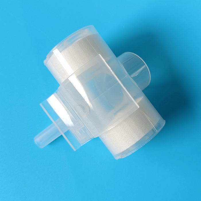 Tracheal catheter cannula Gas HME filter with oxygen port, mumidification 15F ventilation and an.jpg