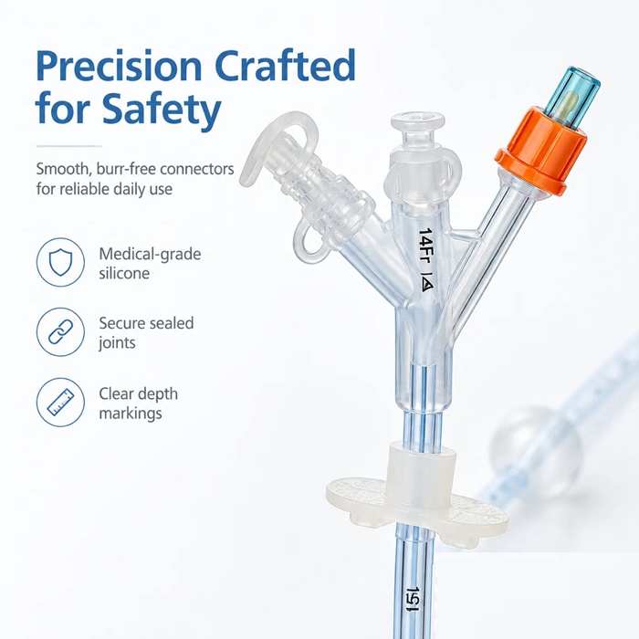 Radiopaque Silicone Gastrostomy Tube, Ultra-short stomach stoma catheter 1.jpg