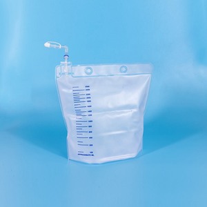 2000ml Anti-reflux waste liquid fluid Collection Bag, 2500ml Self-standing standing Medical drainage collection bags collectors