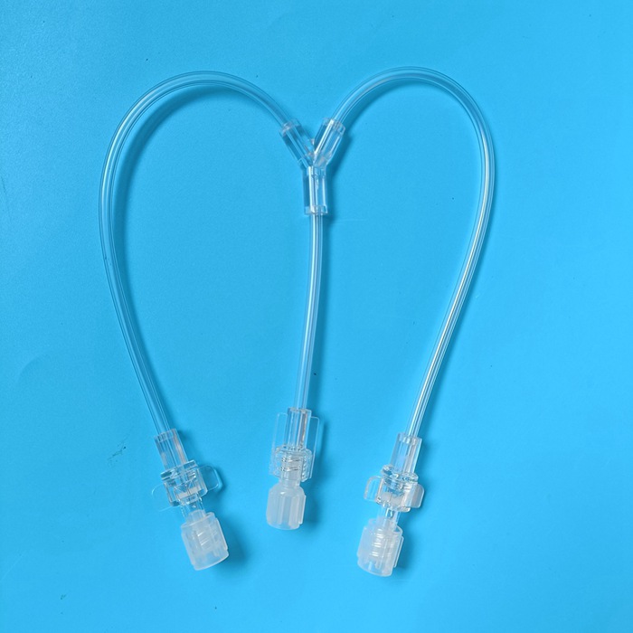 5cm 15cm 20cm 40cm CT MRI low pressure connecting tube with double check valve, Short 350psi con.jpg