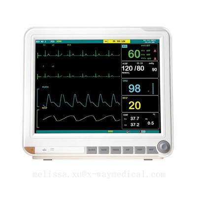 15" TFT Display patient monitor PETCO, Surgery room ICU CCU bedside monitor machine w/ 7 parameter