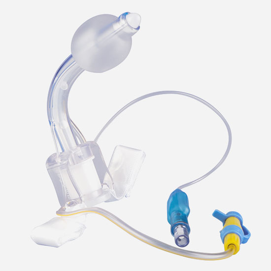Cuffed Tracheostomy Tube with inner cannula, Reinforced endotracheal intubation catheter with evacuation lumen 5.jpg