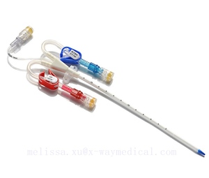 Single Double Triple lumen Hemodialysis catheterization kits,8F 11.5F 12F vascular dialysis catheter