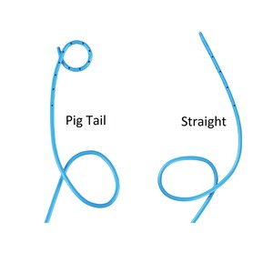 7Fr Pig tail Biliary Drainage catheter, Straight Flexible endoscopic nasobiliary drainage tube