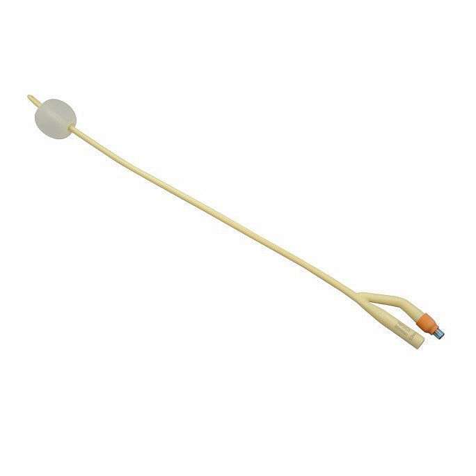 Latex Foley Catheter, Soft Rubber urinary tube with balloon and hydrophilic coating 3.jpg