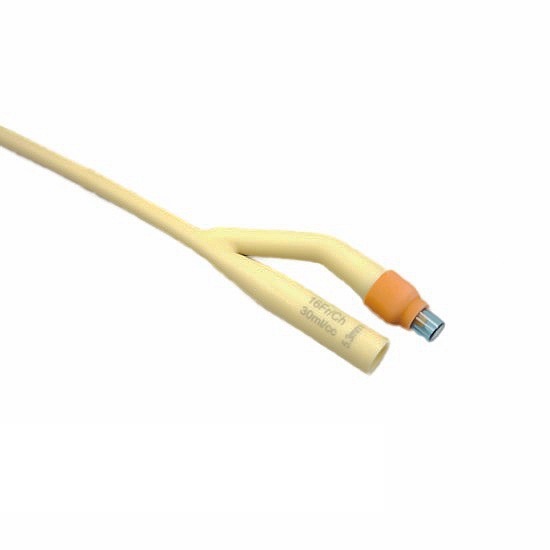 Latex Foley Catheter, Soft Rubber urinary tube with balloon and hydrophilic coating 6.jpg