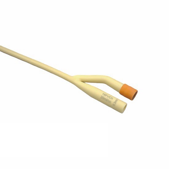 Latex Foley Catheter, Soft Rubber urinary tube with balloon and hydrophilic coating 5.jpg