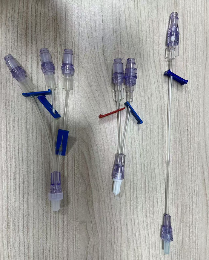 Medical Female luer lock Needle-free connector infusion tubing, Single double triple channels ad.jpg