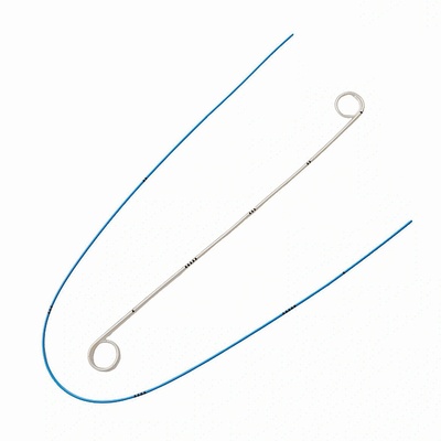 Anti-Reflux double J Stent, cured Pediatric pigtail drainage catheter