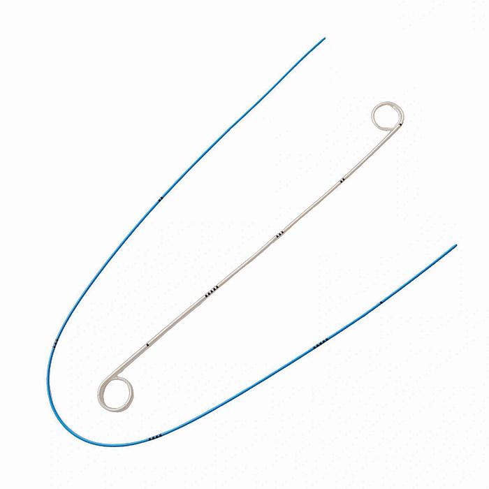 Anti-Reflux double J Stent, cured Pediatric pigtail drainage catheter 1.jpg