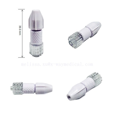 0.014 0.035 brass guide wire torque device, copper core Guidewire torquers male luer lock connector
