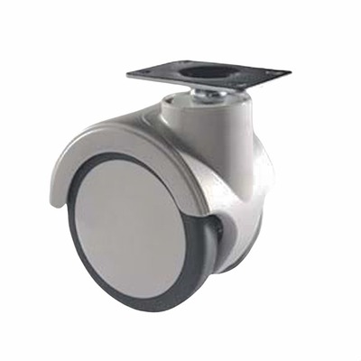 Winding phenomenon avoiding caster, protection shield Oil abrasive resistance double wheel caster