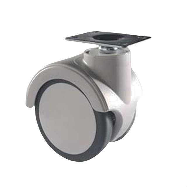 Swivel silent winding phenomenon avoiding caster, Oil and Drug and abrasive resistance double wh.jpg