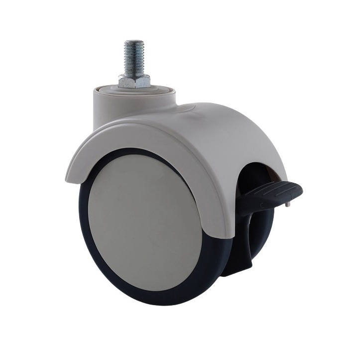 Swivel silent winding phenomenon avoiding caster, Oil and Drug and abrasive resistance double wh.JPG