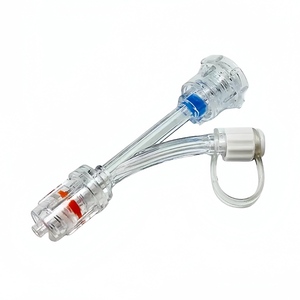 0Fr – 9Fr arc arm rotary Y valve, Rotation hemostatic adapter with drainage cap male luer connector