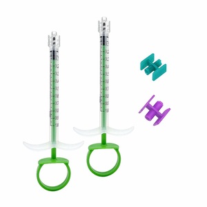 Crystal 1ml Colored Polycarbonate aesthetic Syringe, transparent PC zero residue luer piston syringe
