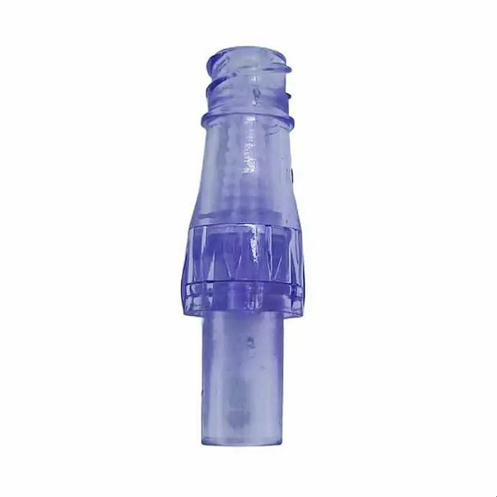 Swabable transparent 0 zero neutral pressure needleless male luer lock connector, Y Straight con.jpg