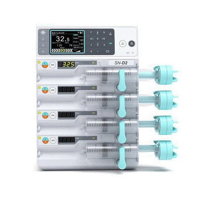 Automatic accuracy double triple channels syringe pump, micro injection IV fluids infusion driver