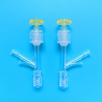 Medical PCI hemostatic devices Single hand operation 10F Large lumen Y-connector, push pull rotatary blood loss control compression hemostasis valve