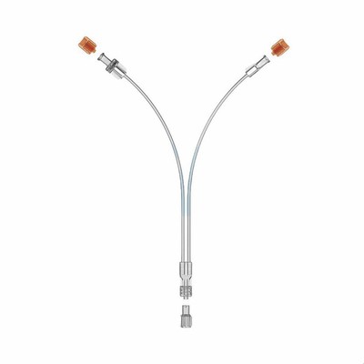 CT MR injector tubing Imaging Y-Tube Adapter, MRI contrast transmission Y pipe line with check valve