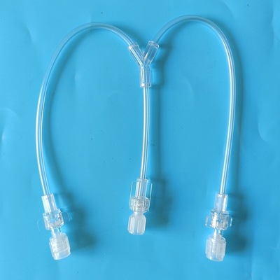 15cm CT MRI pressure connecting tube double check valve Short contrast agent media connection tubing