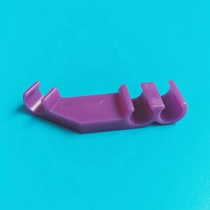 Medical 5.8mm angled 3-channel multi-cavity clip POM purple, triple 3 three channels guidewire protection tube dispenser clips clamps