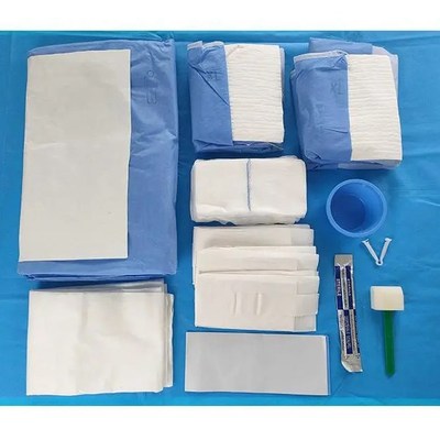 Baby Birth Surgical Cesarean C-section Delivery Hospital Pack, Caesarean Cesarean Section Surgical Kit Operation Drape Pack
