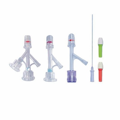 Large bore Interventional device Hemostasis Valve, Doubleplay hemostatic Y adapter accessory pack