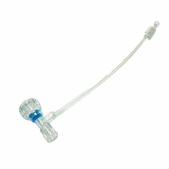 7Fr 9Fr Lantern Tuohy Borst Adapter Extension Line with Male luer lock connector, T connector T-.jpg