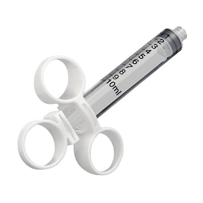 Three ring drug injection male luer lock syringe, 3 ring high viscosity one hand operation syringes