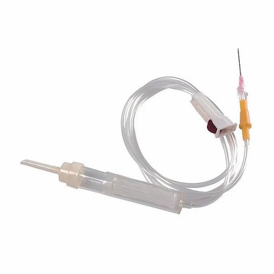 Gravity Blood IV Administration tubing set, hydrophobic bacterial filter transfusion extension tube