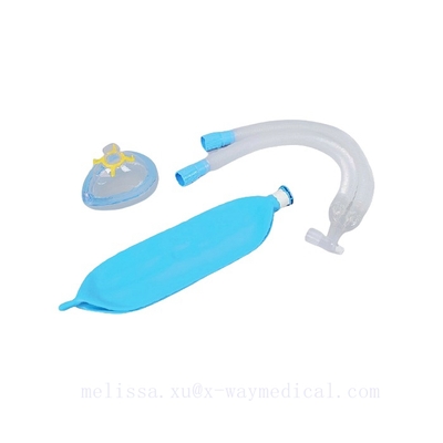 Respiration loop, anesthetic oxygen gas delivery bag kit for endotracheal tube mask breathing filter