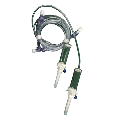 12 Hours CT large bore Injection contrast Transfer Set for Single dual Head Contrast saline Injector