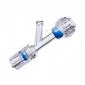 6cm 9Fr one hand rotating screw up short Hemostasis Y vavlesconnector male female luer lock sideport