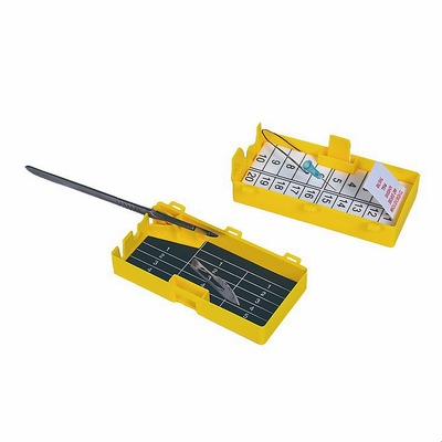 Sharps organization counting magnetic box, contaminated sutures blades needles management station
