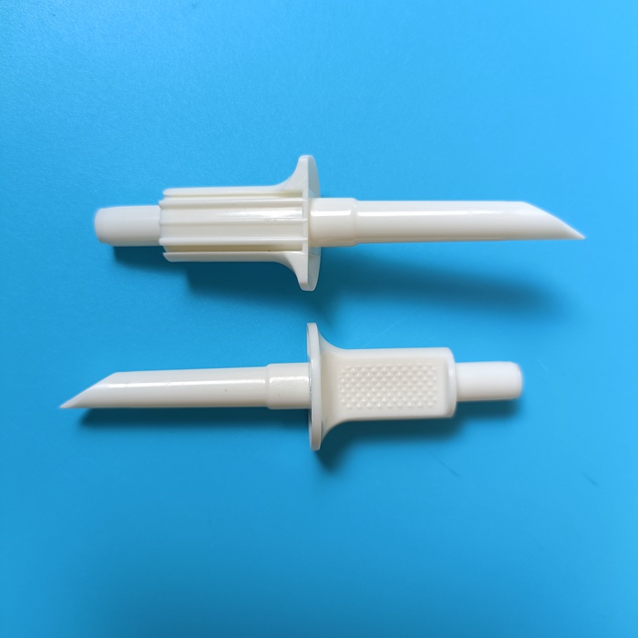 Medical Non-vented IV infusion transfer spike for Tubing ID5.5mm or OD3.2mm, None vented adminis.jpg