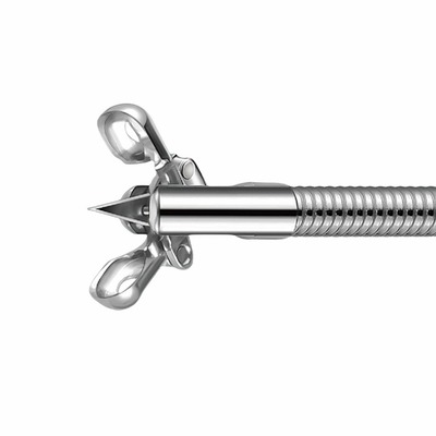 Reusable autoclavable Oval Biopsy forceps w/ spike teeth, head moving tissue tumor collection device